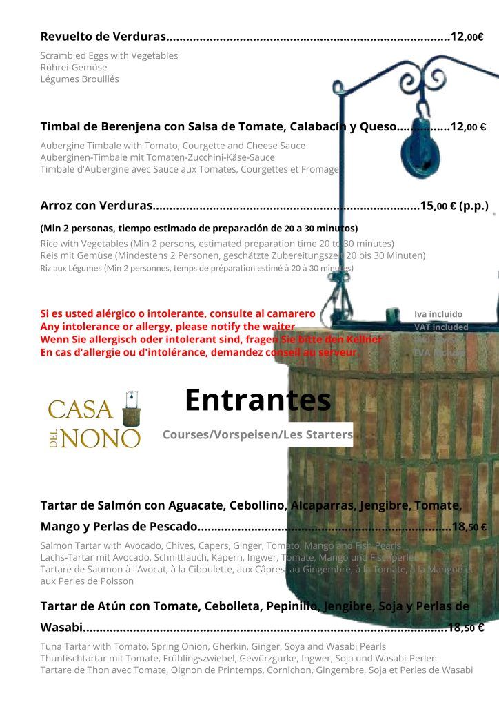Carta de  en Totana