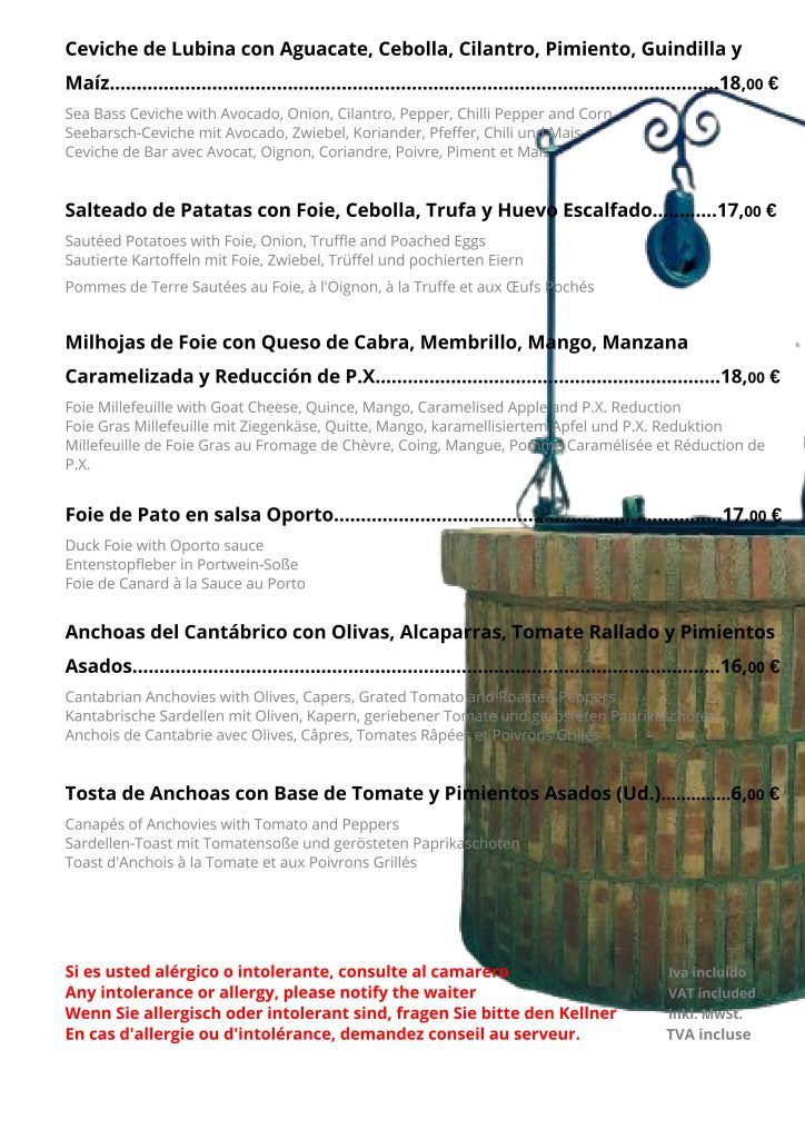 Carta de  en Totana