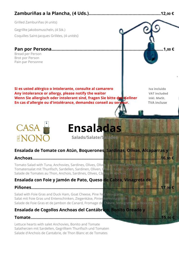 Carta de  en Totana