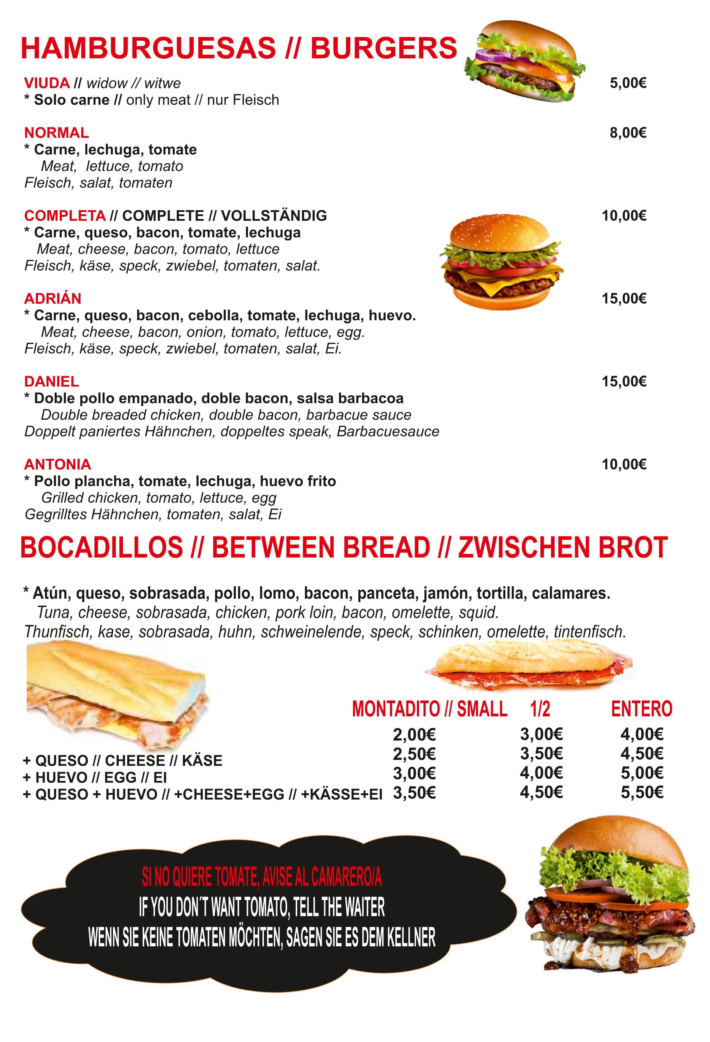 Carta de en Totana